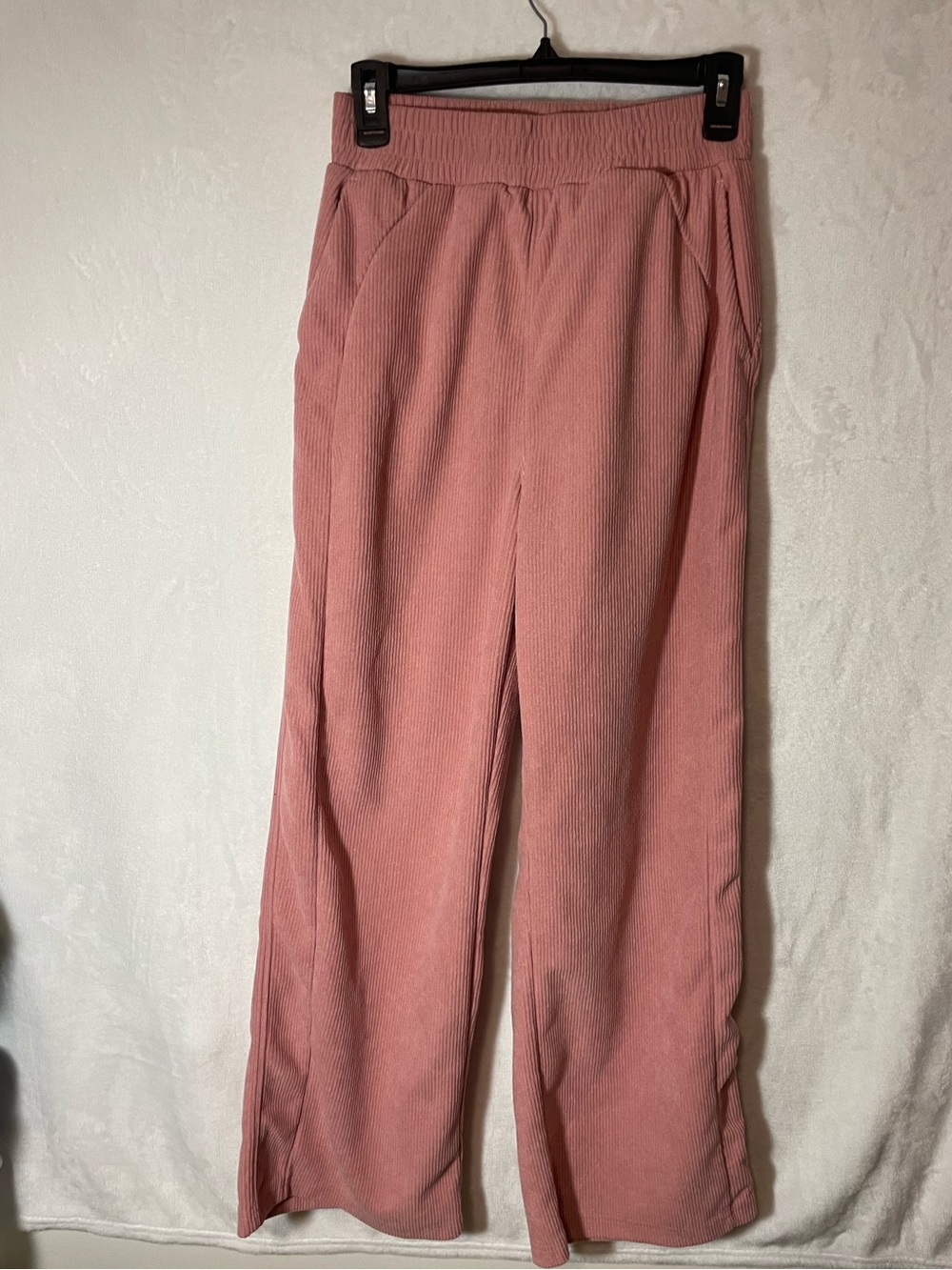 HALARA Dusty Rose Corduroy Wide-Leg Pants